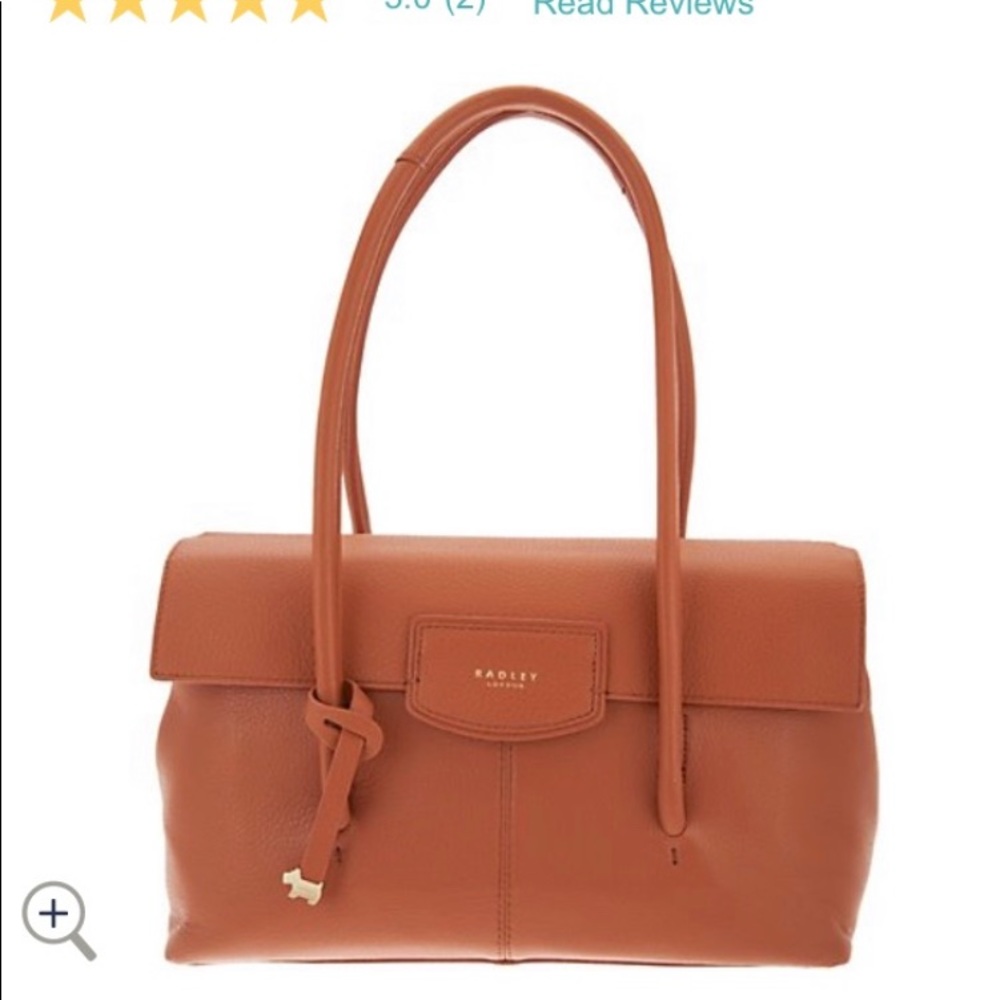 Radley London Large Leather Burnam Beeches Shoulder Bag in Cognac